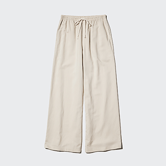 Linen Blend Easy Pants