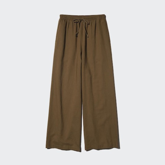 Linen Blend Easy Pants