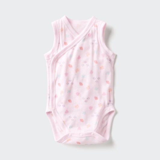 Cotton Mesh Bodysuit Sleeveless