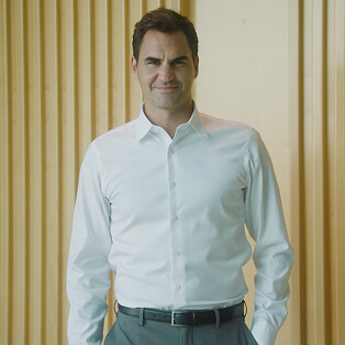 로저 페더러(Roger Federer)와 함께 세계를 여행하는 셔츠