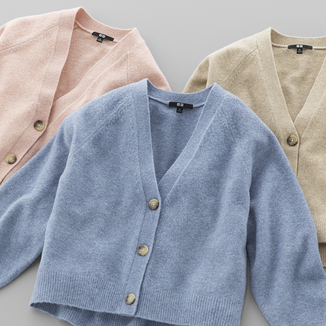 UNIQLO｜UNIQLO Masterpiece｜Souffle Yarn Long-Sleeve Short Cardigan