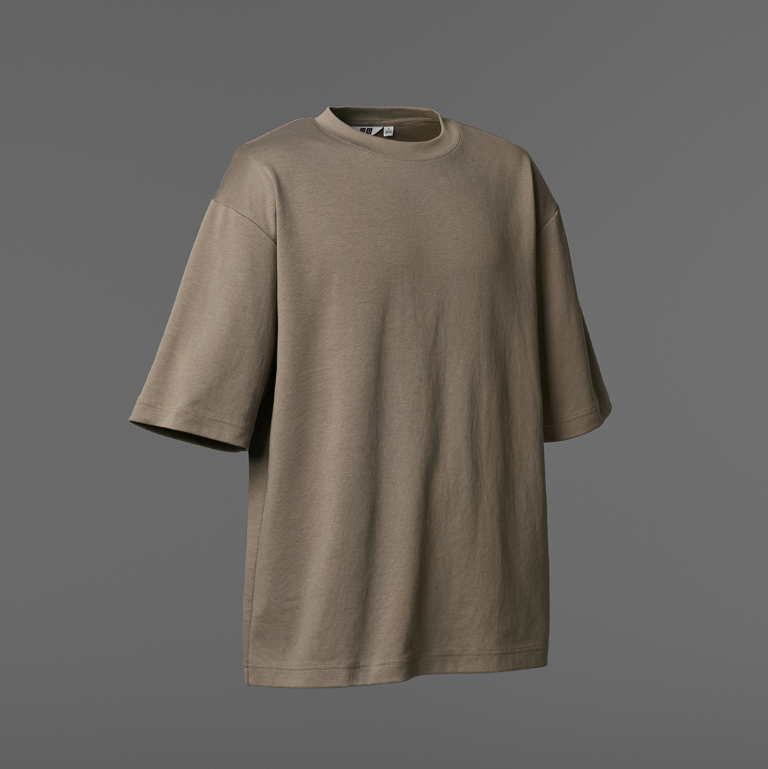 U AIRISM COTTON CREW NECK OVERSIZED TSHIRT  UNIQLO IN