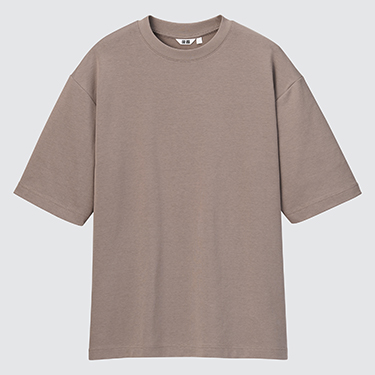 T-Shirt Uniqlo U AIRism Cotone Oversized Girocollo