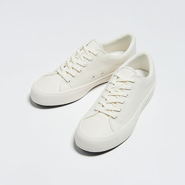 cotton canvas trainers