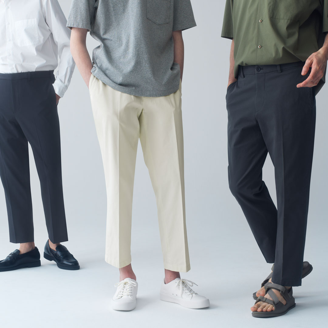 MEN'S SMART ANKLE PANTS (WOOL LIKE) | UNIQLO CA