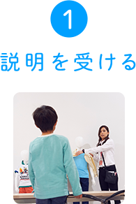 1説明を受ける