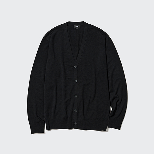 UNIQLO/ユニクロ くっつけ Pure New Woolカーディガン