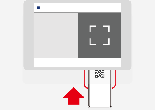 UNIQLOのアプリを起動し、UNIQLO会員証のQRコードをスキャンします。