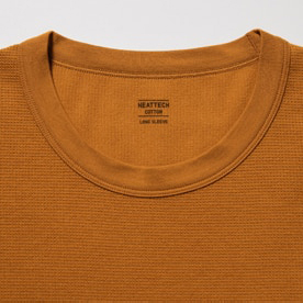 ワッフル生地でカジュアル感のある仕上がり。