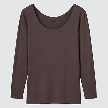 ヒートテックUネックT(8分袖)