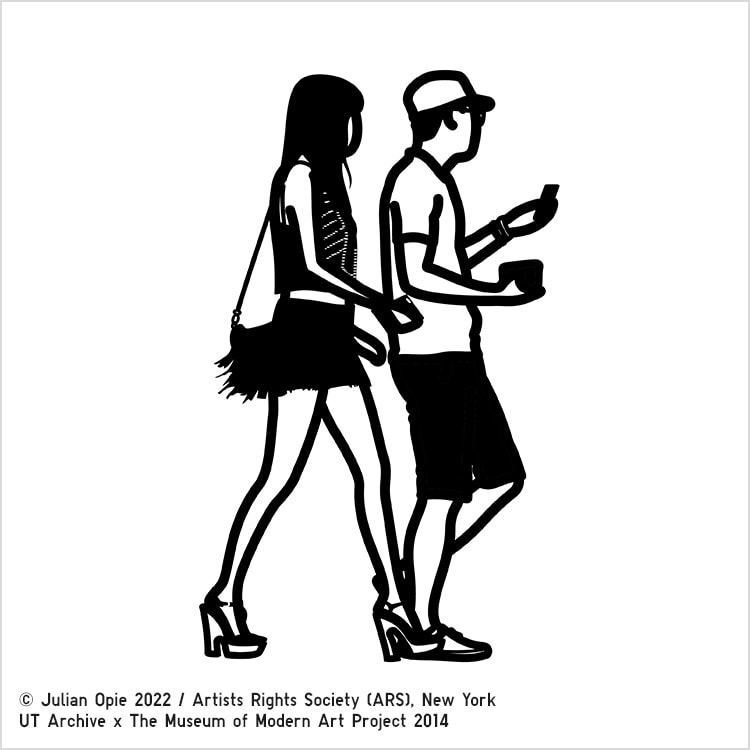 ジュリアン・オピー「紳士シャツを脱ぐ女」シルクスクリーン 2003年 JULIAN OPIE (B. 1958), Woman taking off man's shirt. 5