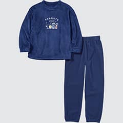 KIDS ピーナッツ ホリデー フリースセット（長袖）