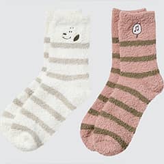 ピーナッツ ホリデー ヒートテックソックス（2足組）