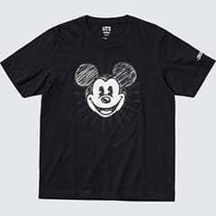 モノクローム ミッキーマウス アート バイ ジョシュア・ヴィーダス UT グラフィックTシャツ（半袖・レギュラーフィット）