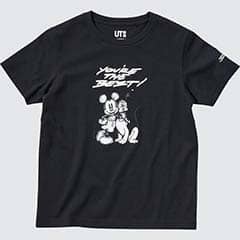 KIDS モノクローム ミッキーマウス アート バイ ジョシュア・ヴィーダス UT グラフィックTシャツ（半袖）