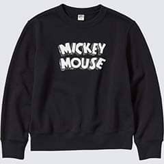 KIDS モノクローム ミッキーマウス アート バイ ジョシュア・ヴィーダス スウェットシャツ（長袖）