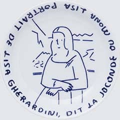 ルーヴル美術館 × 長場雄 マメザラ（12cm）