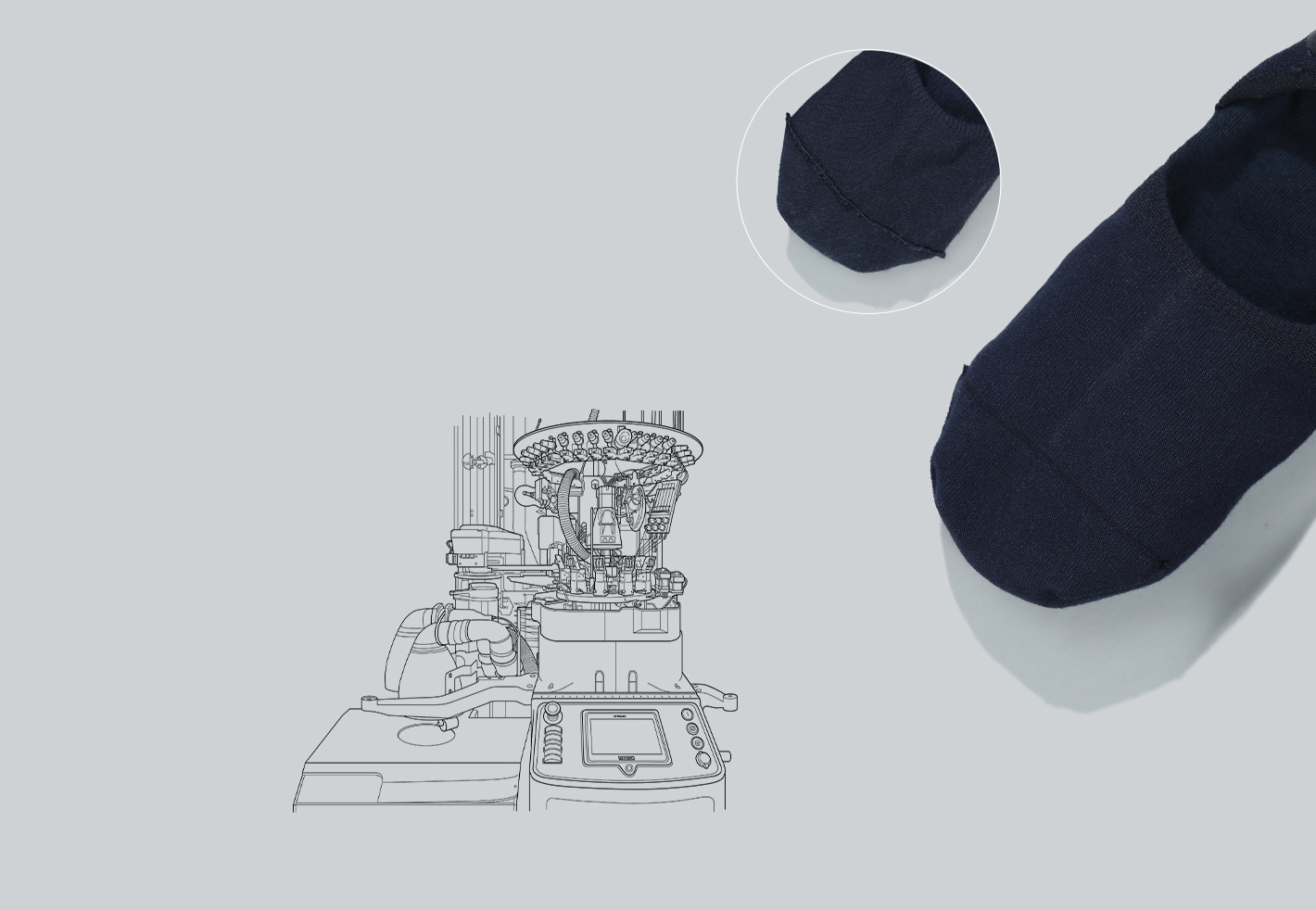 Why our  Very Short  Socks are so  comfortable: