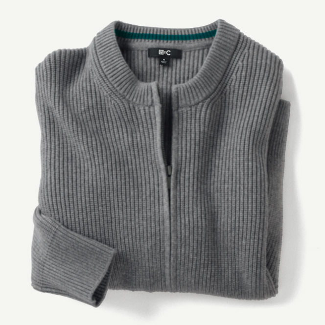15 Zip Front Knit