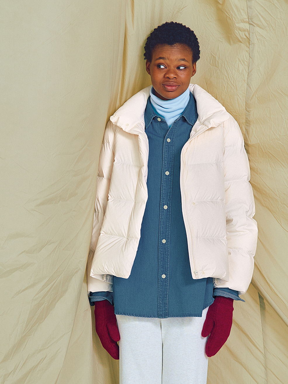 Down jacket style model image