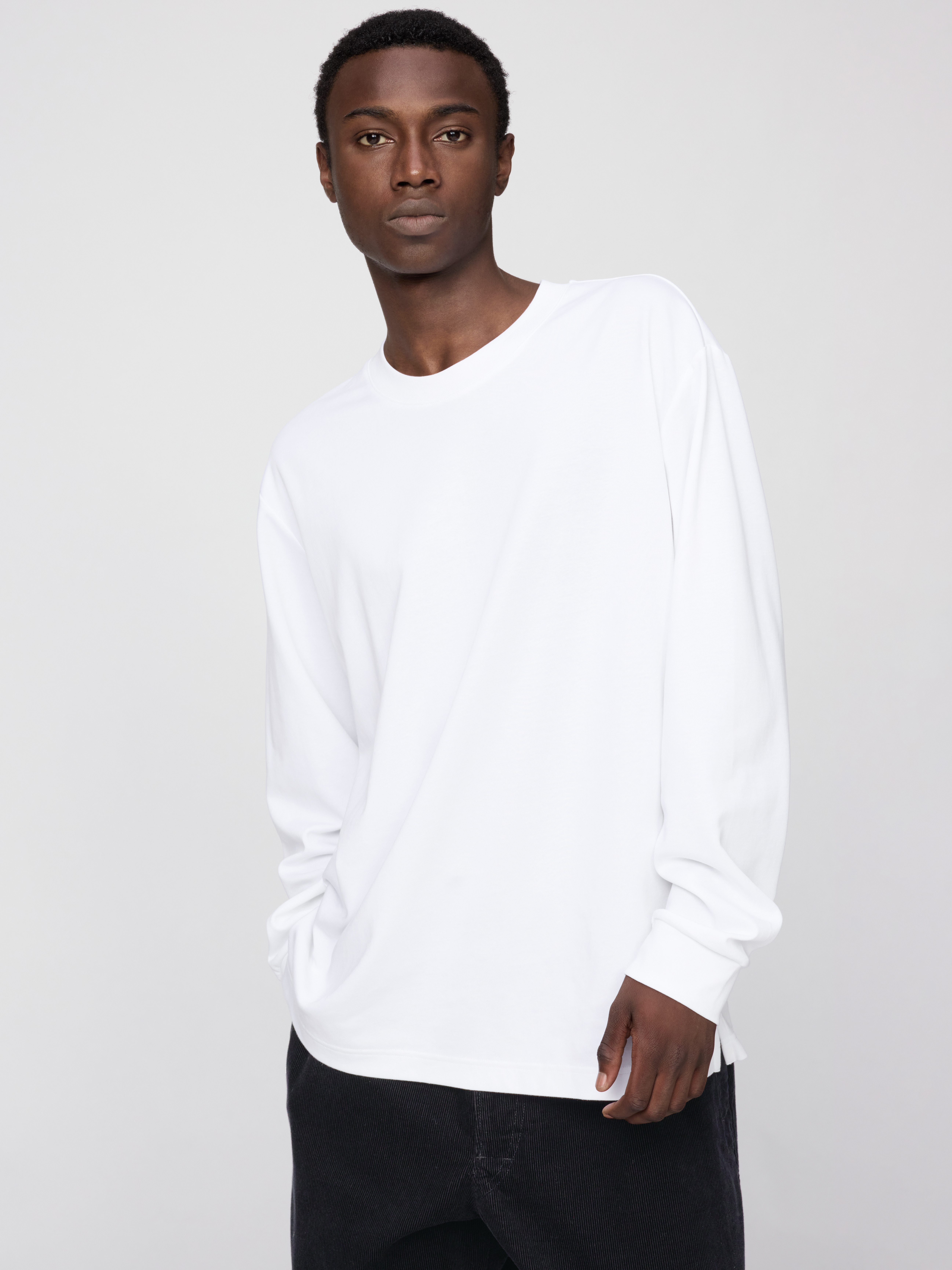 AIRism棉質圓領T恤(長袖) (Uniqlo U)