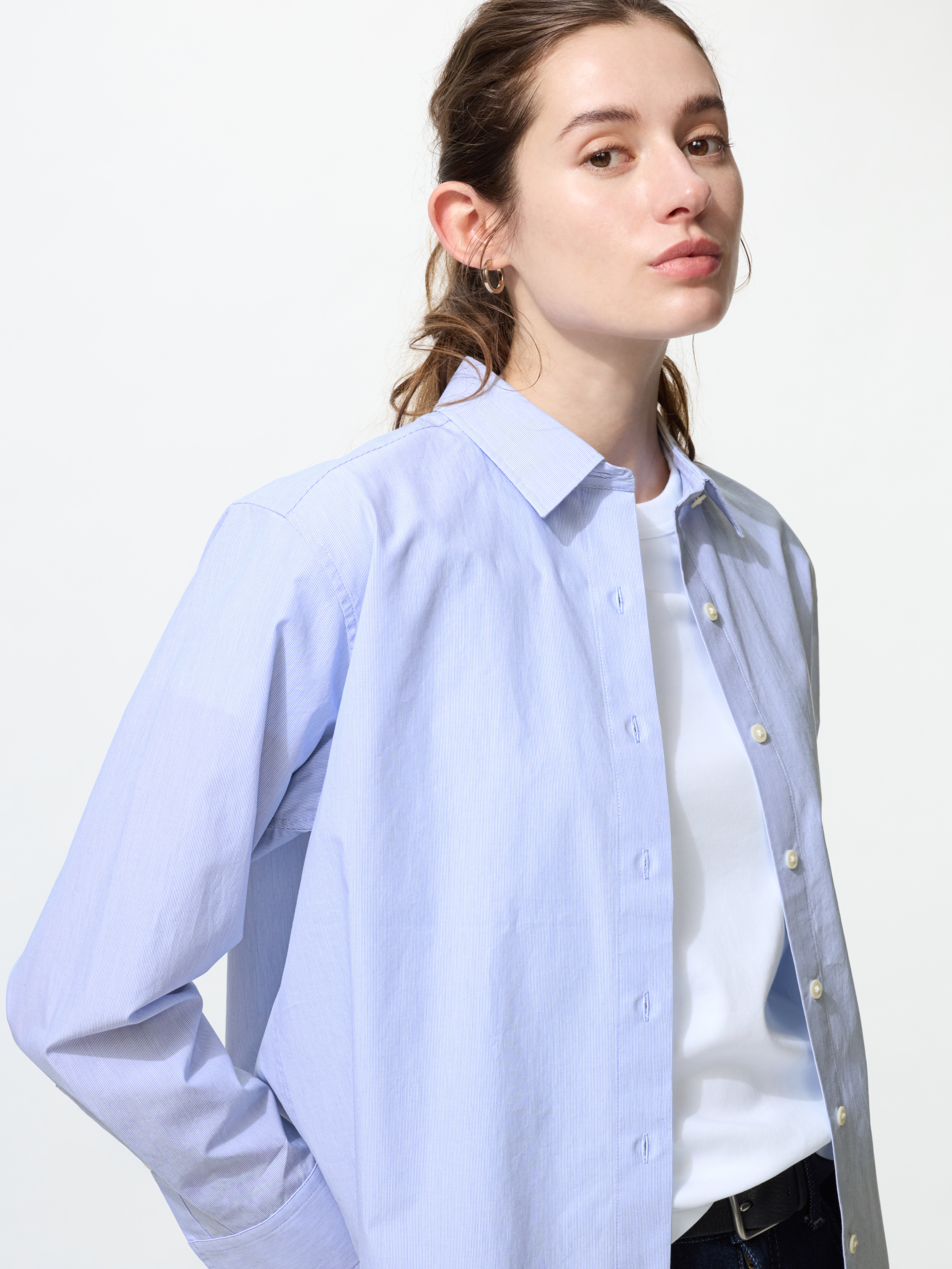 女裝 棉質襯衫(長袖)