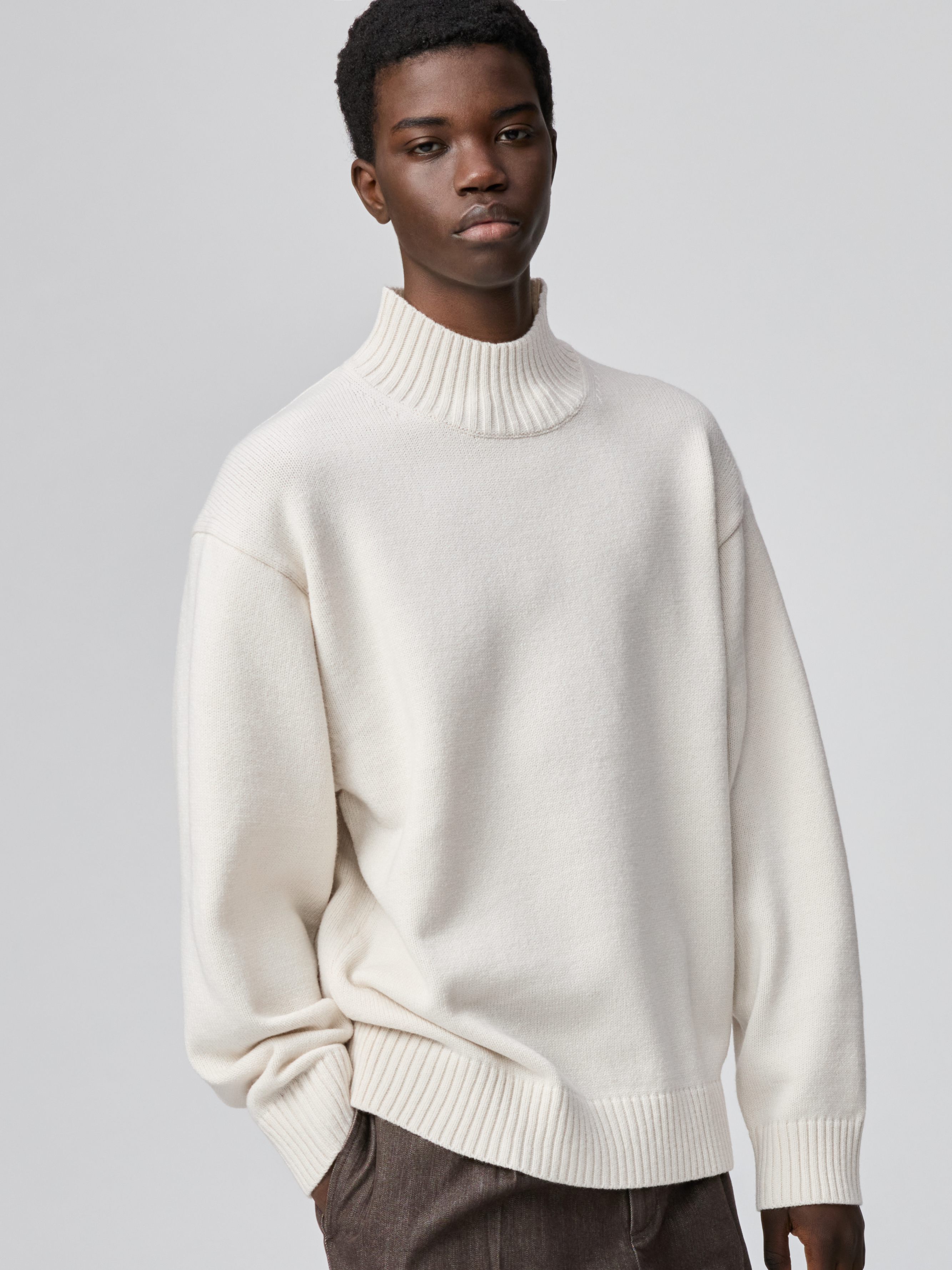 中高領毛衣(長袖)(UNIQLO : C)