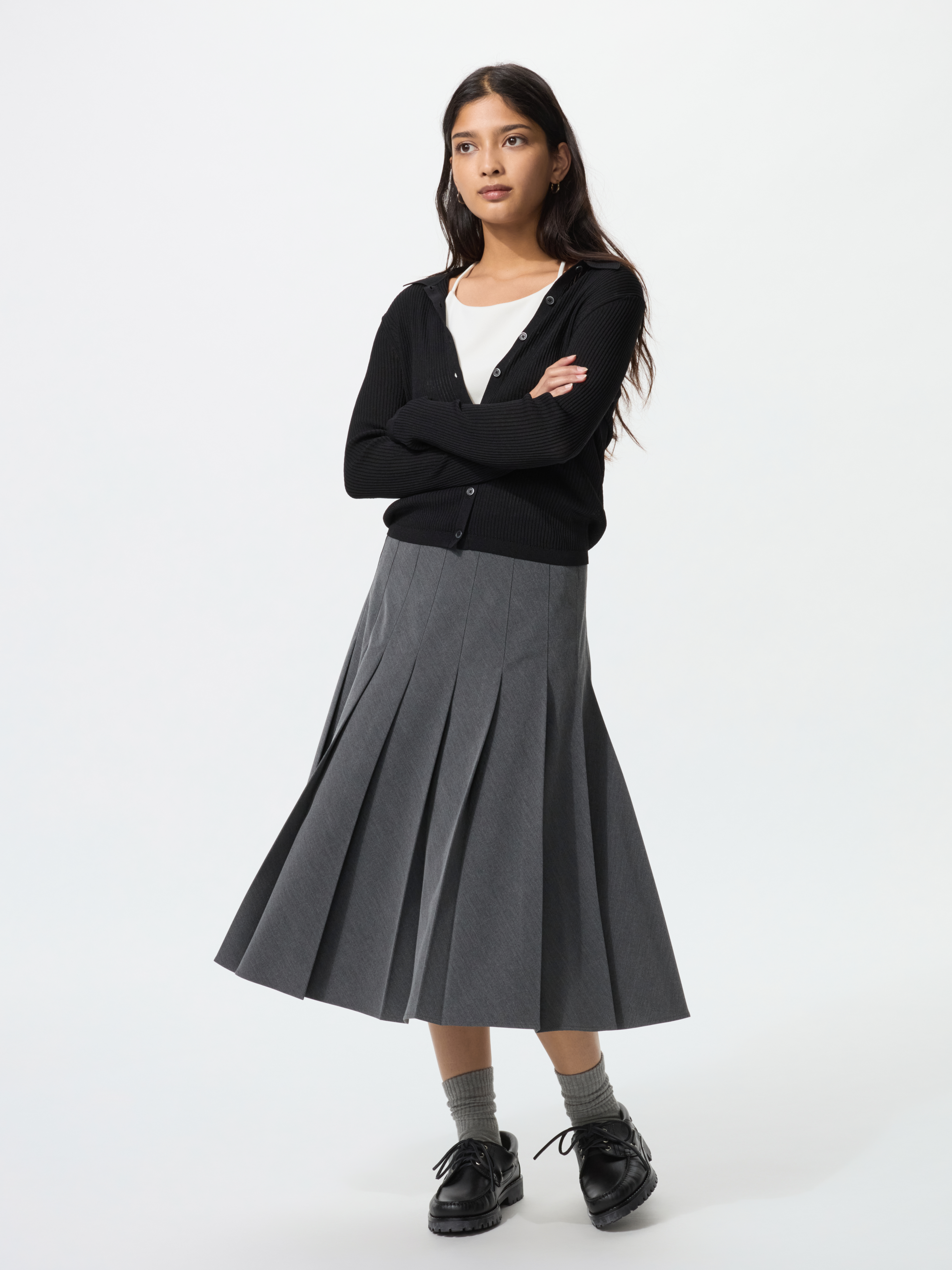 女裝 百褶中長裙