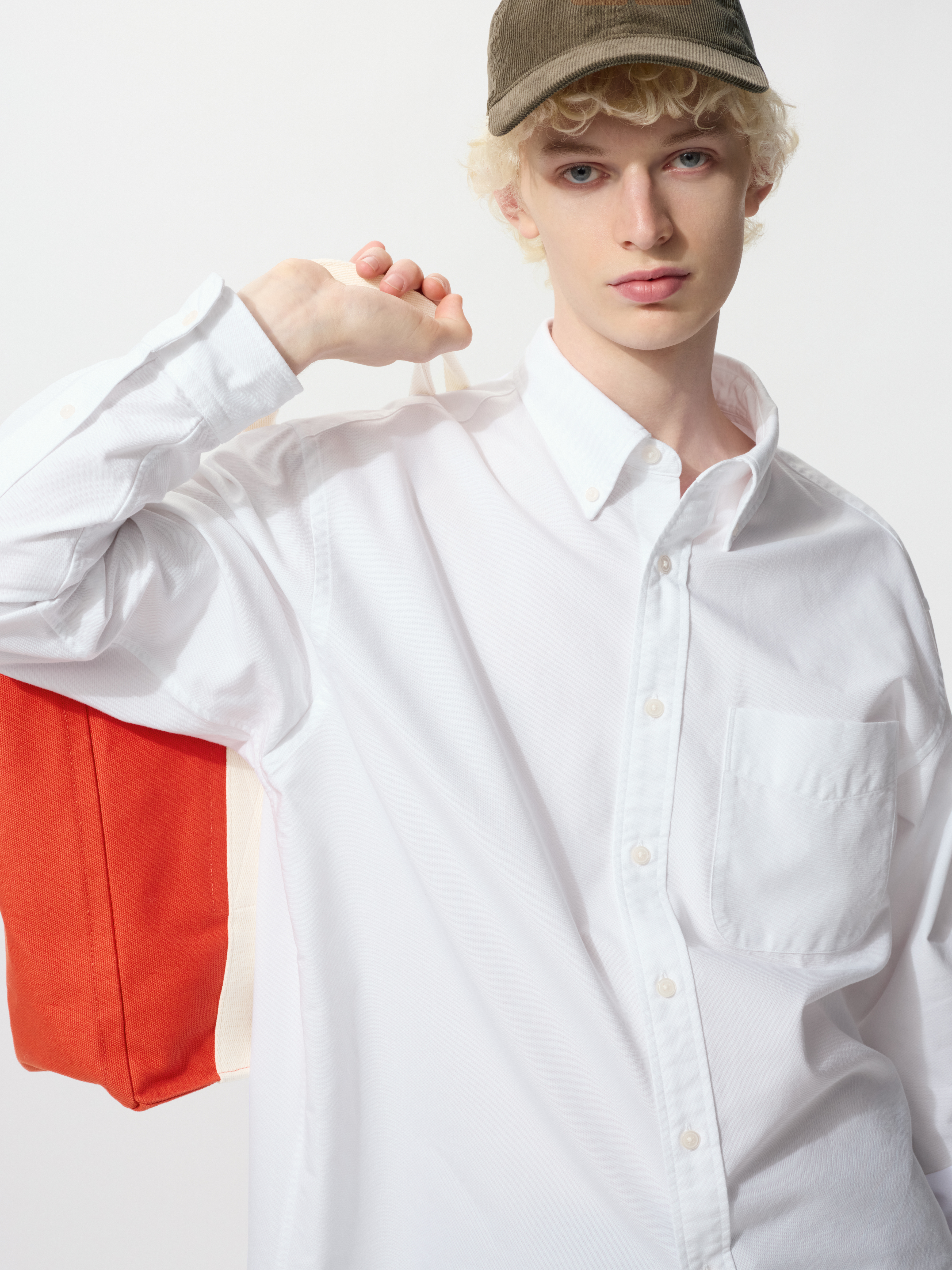 牛津寬版襯衫(長袖) (UNIQLO and JW ANDERSON)