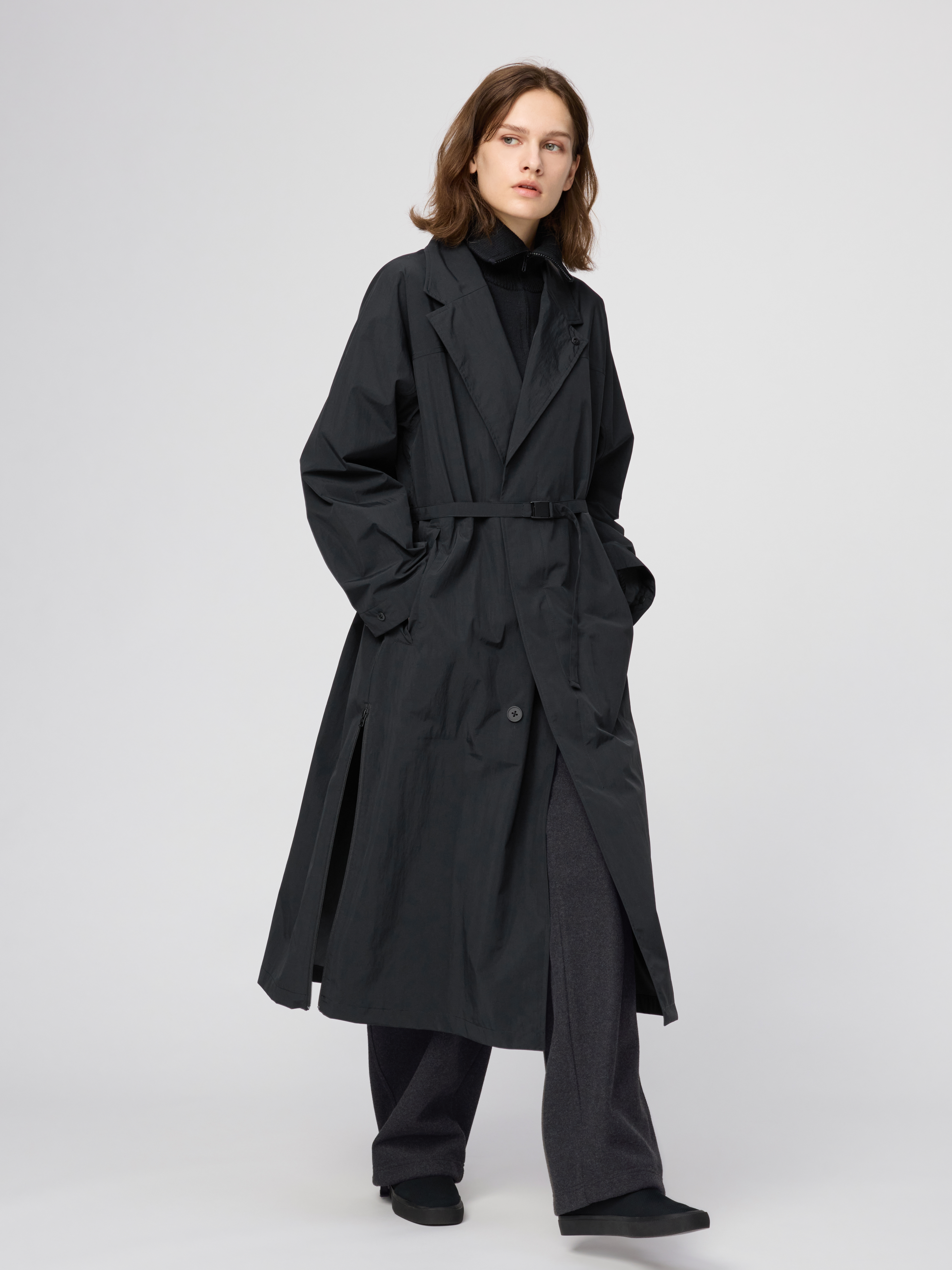 女裝 單排釦長大衣 (Uniqlo U)