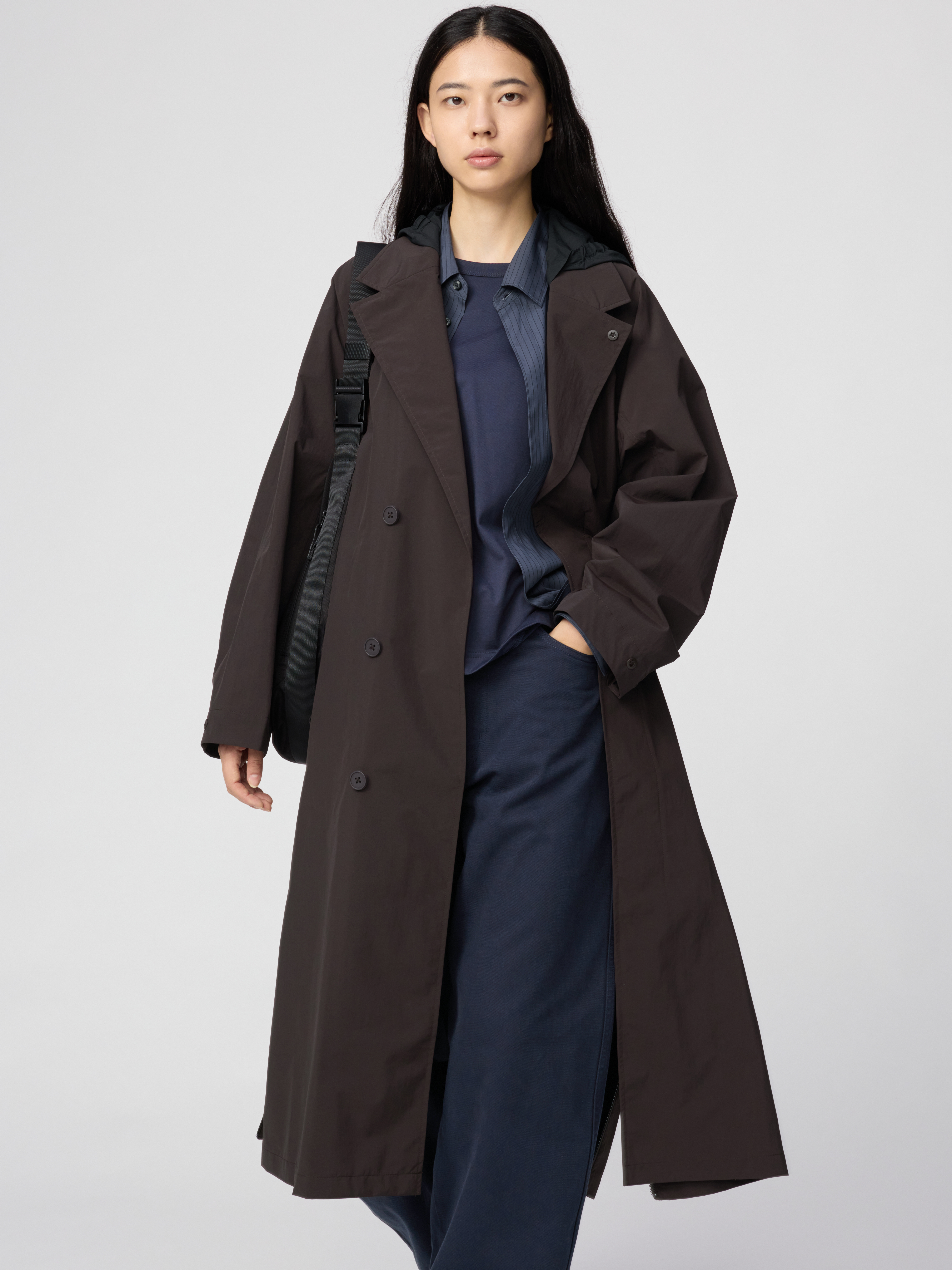 女裝 單排釦長大衣 (Uniqlo U)