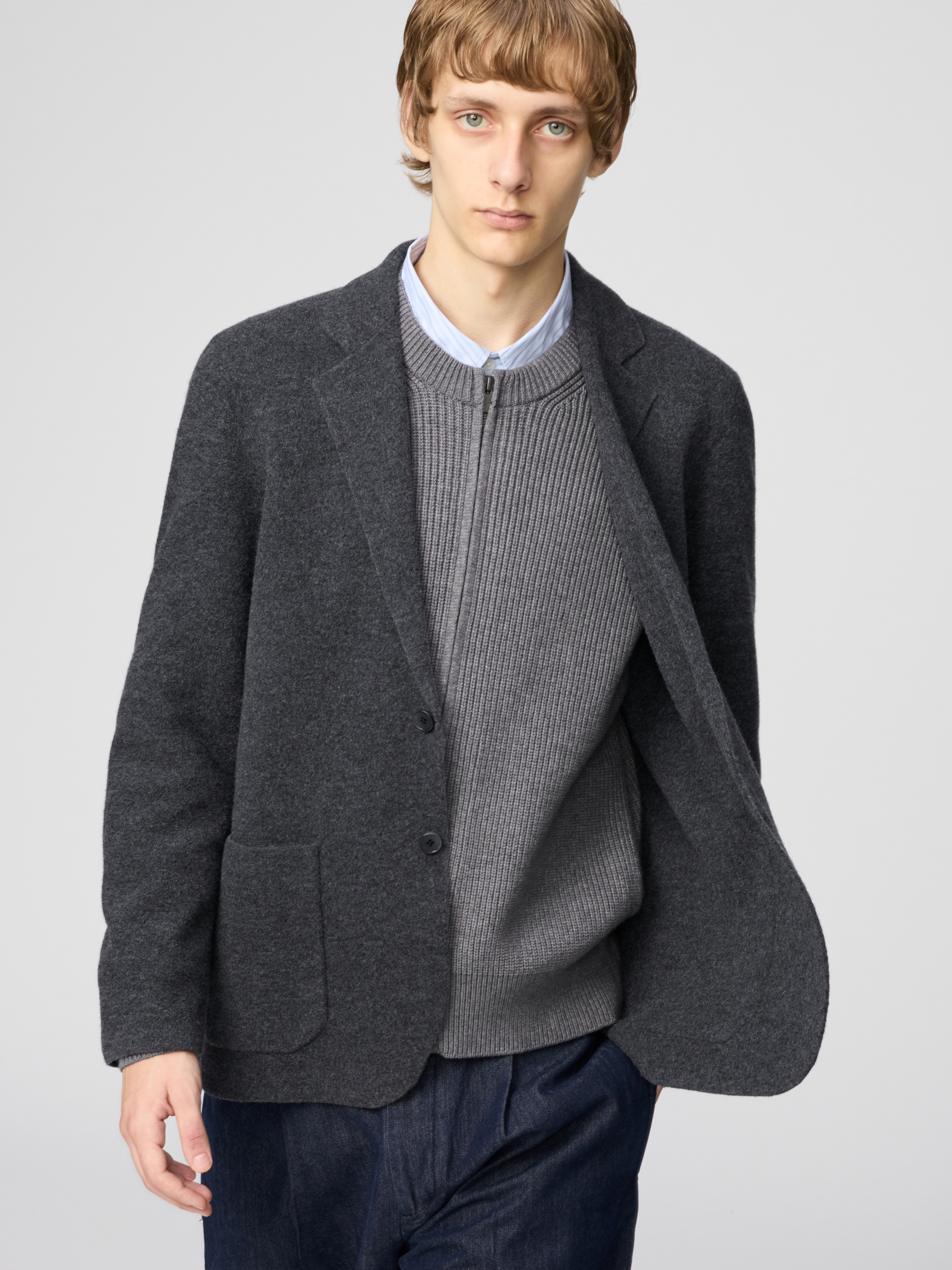 針織西裝外套 (UNIQLO : C)
