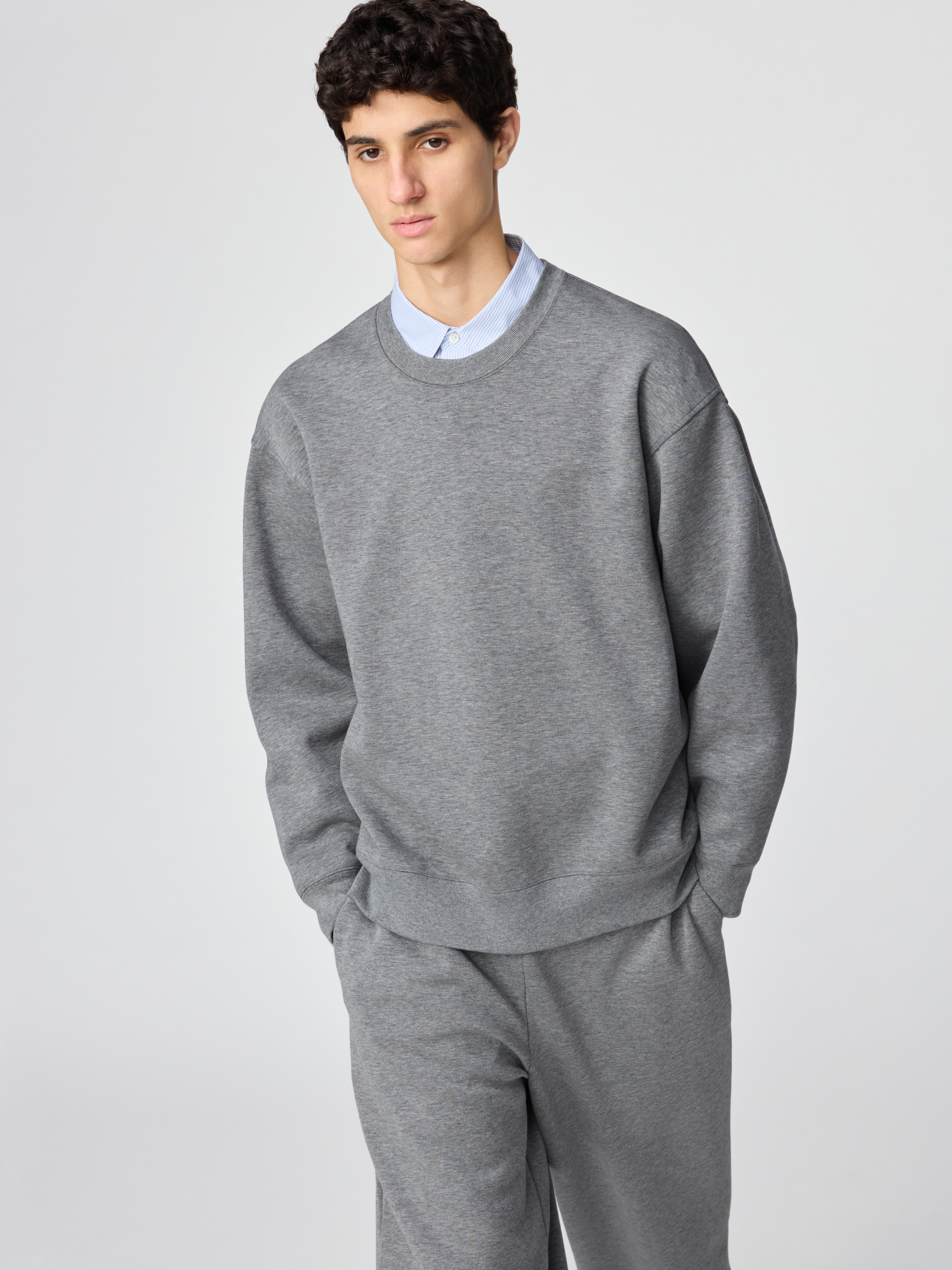 寬版休閒上衣(長袖) (UNIQLO : C)
