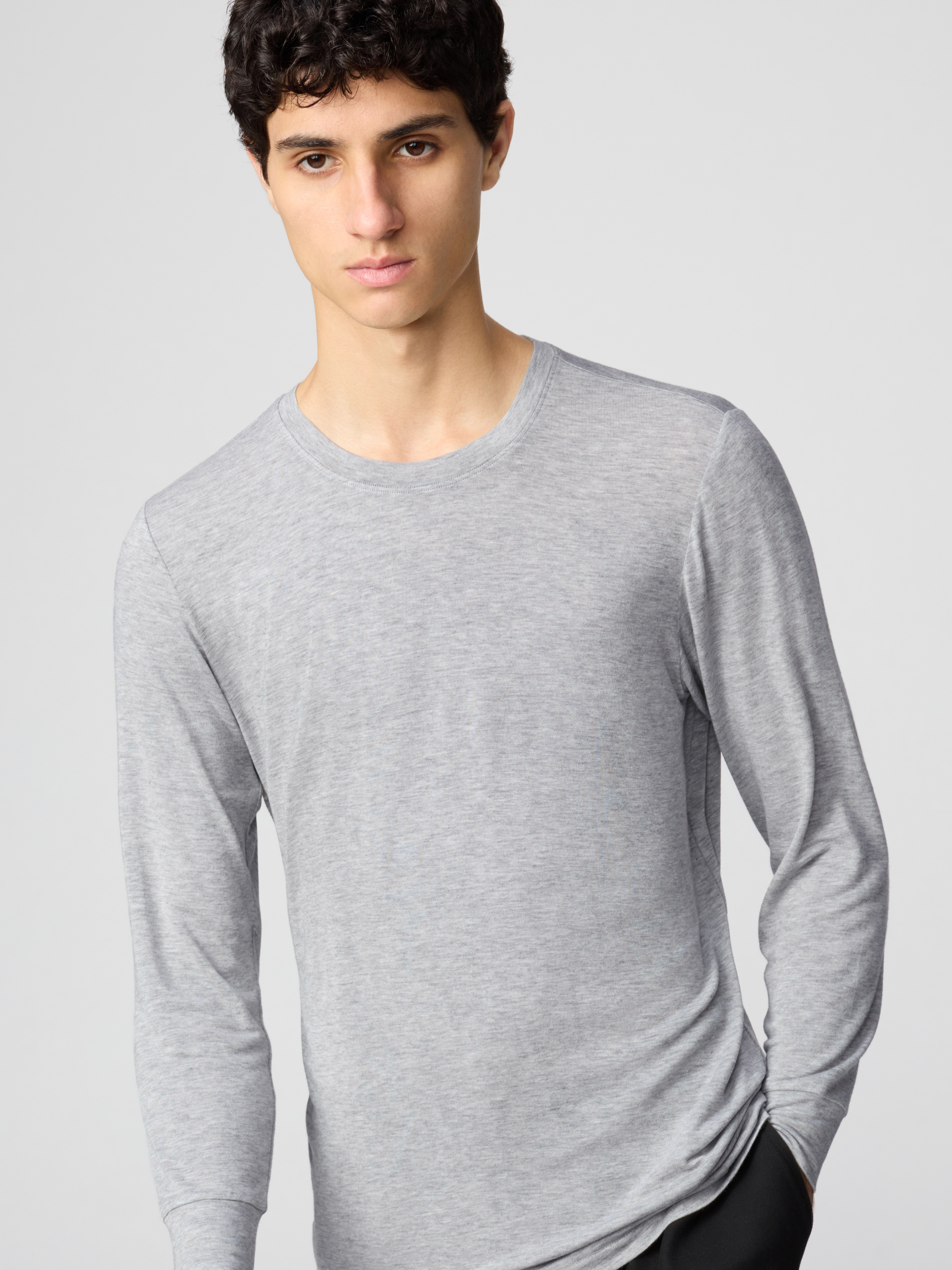 HEATTECH極暖 喀什米爾混紡圓領T恤(九分袖) (UNIQLO : C)