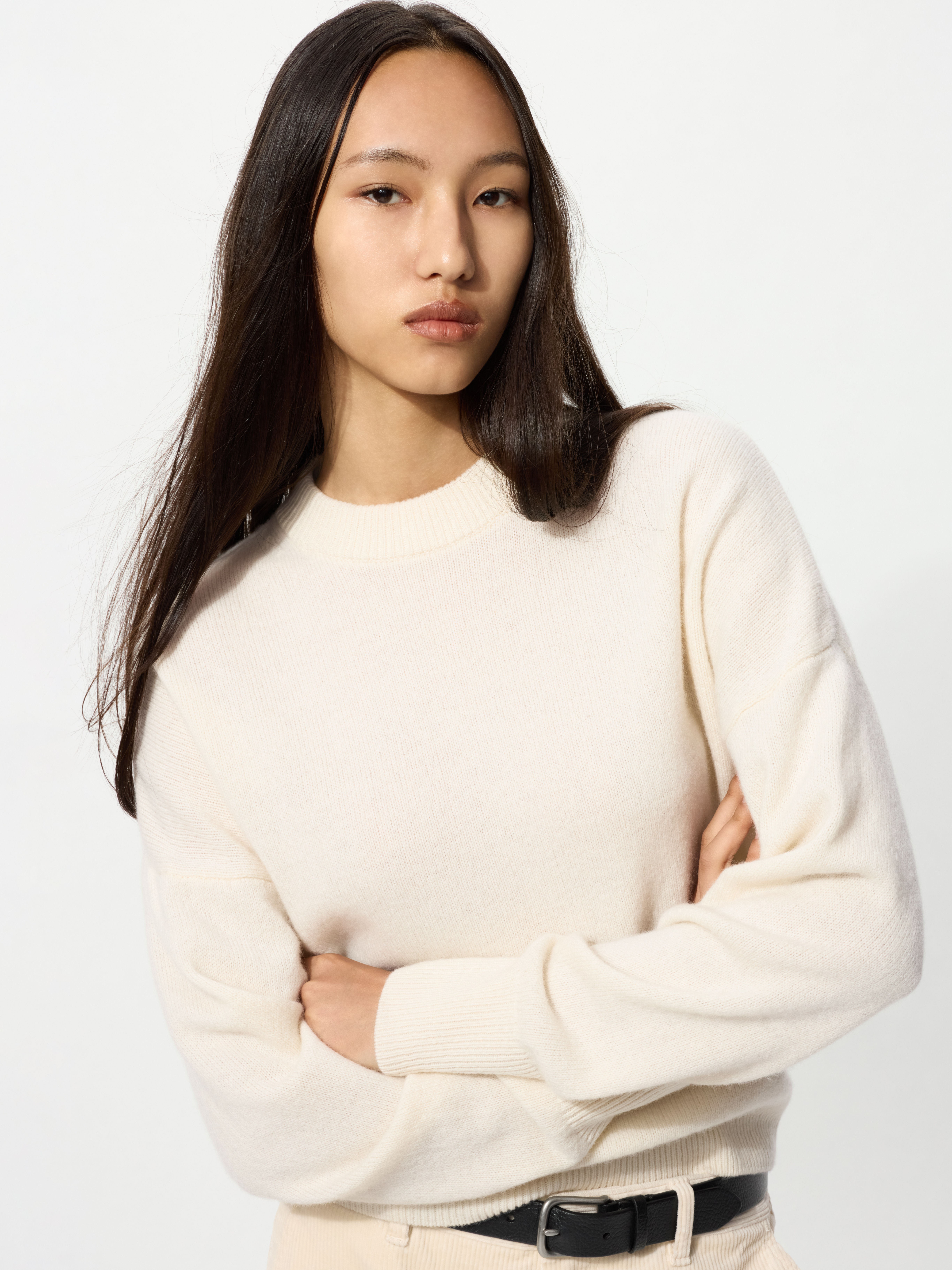 女裝 小羊毛中高領針織衫(長袖) (UNIQLO and COMPTOIR DES COTONNIERS)