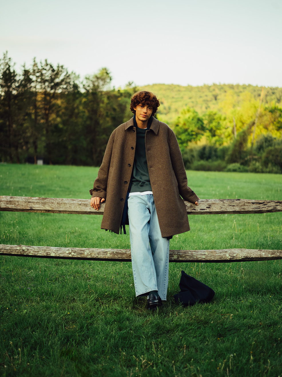 long coat style model image