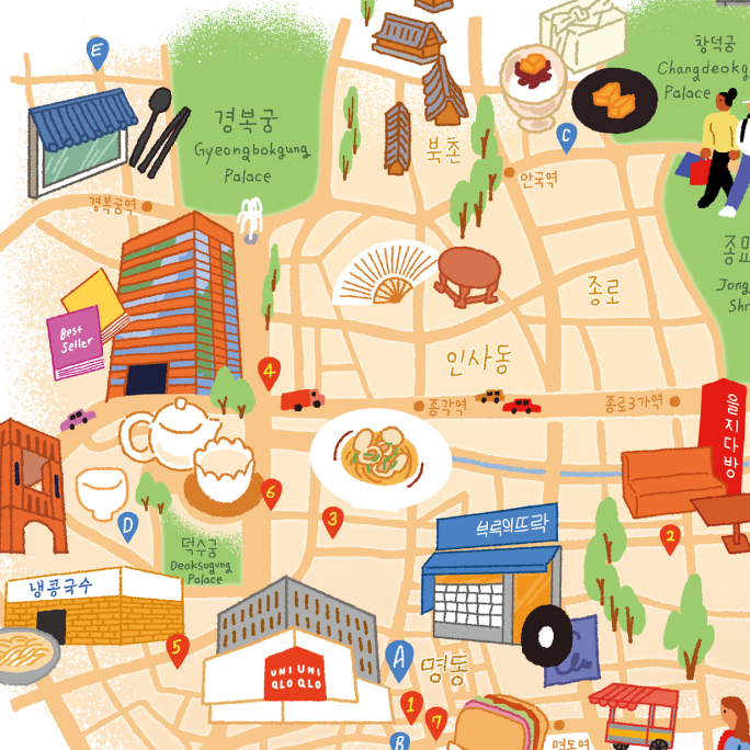 Khai trương cửa hàng flagship mới vào mùa xuân này. Hành trình khám phá những địa điểm kinh điển tại Myeongdong, trung tâm Seoul.