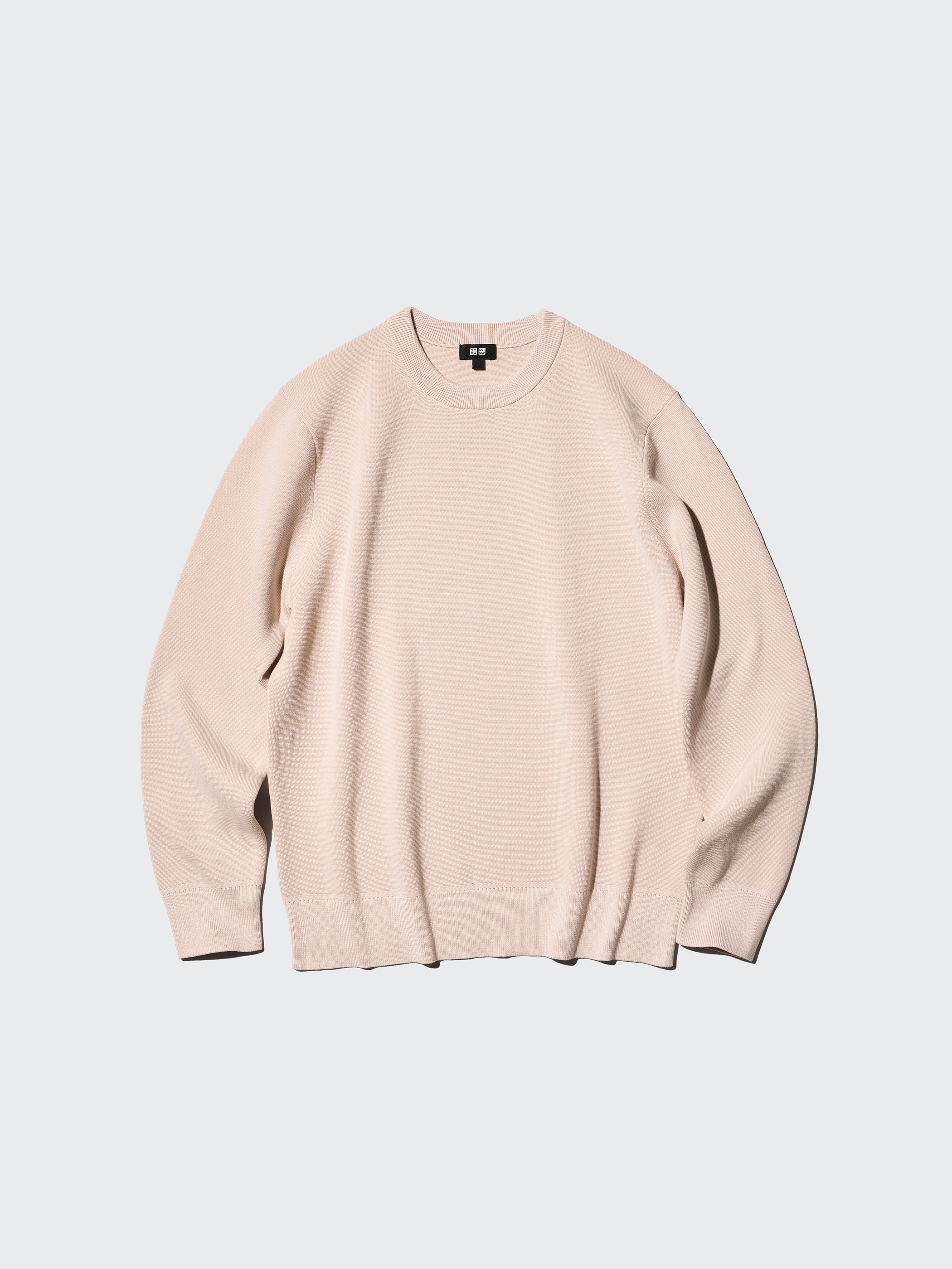 可機洗米蘭羅紋圓領針織衫(長袖)