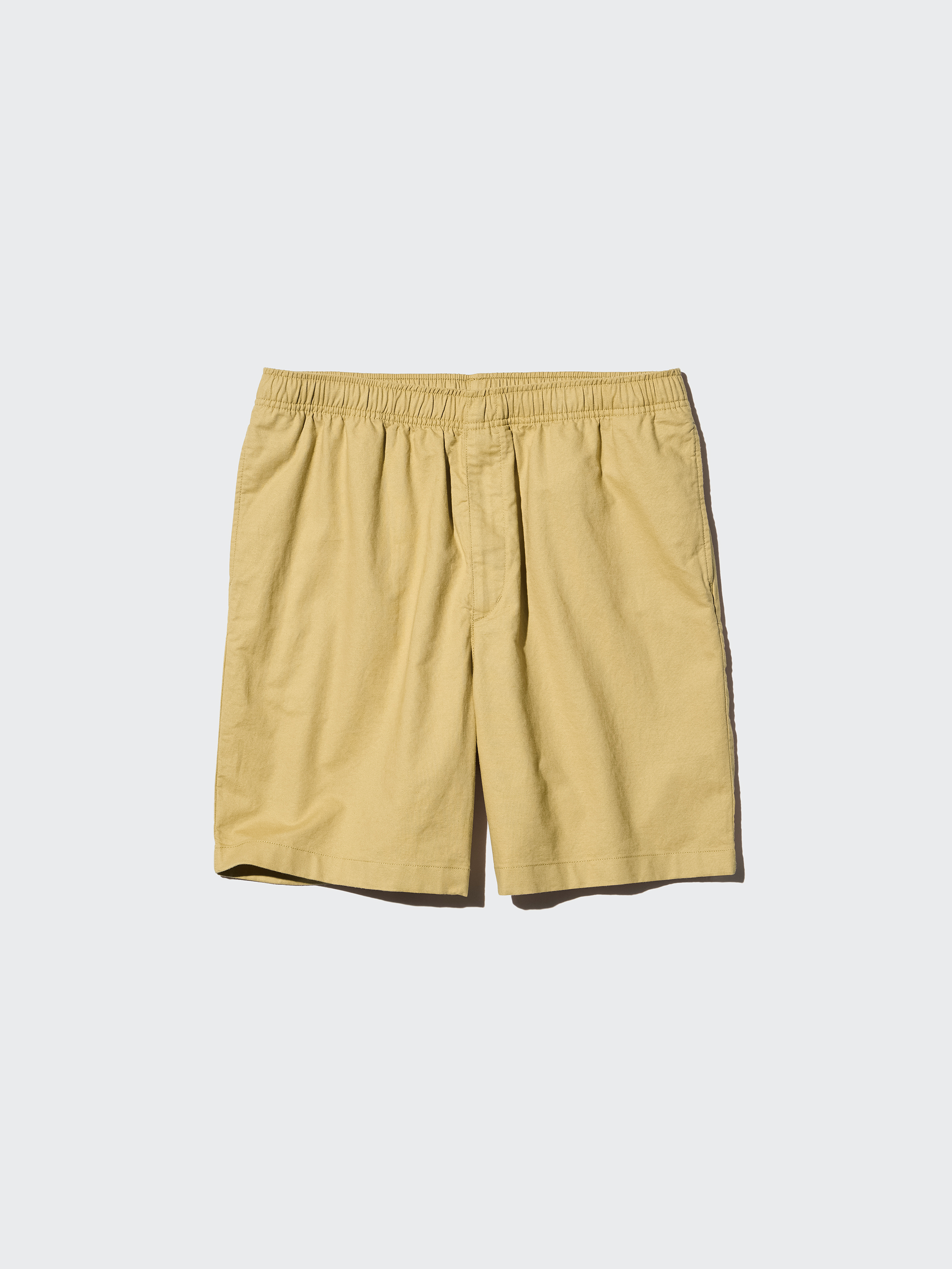 亞麻混紡休閒短褲