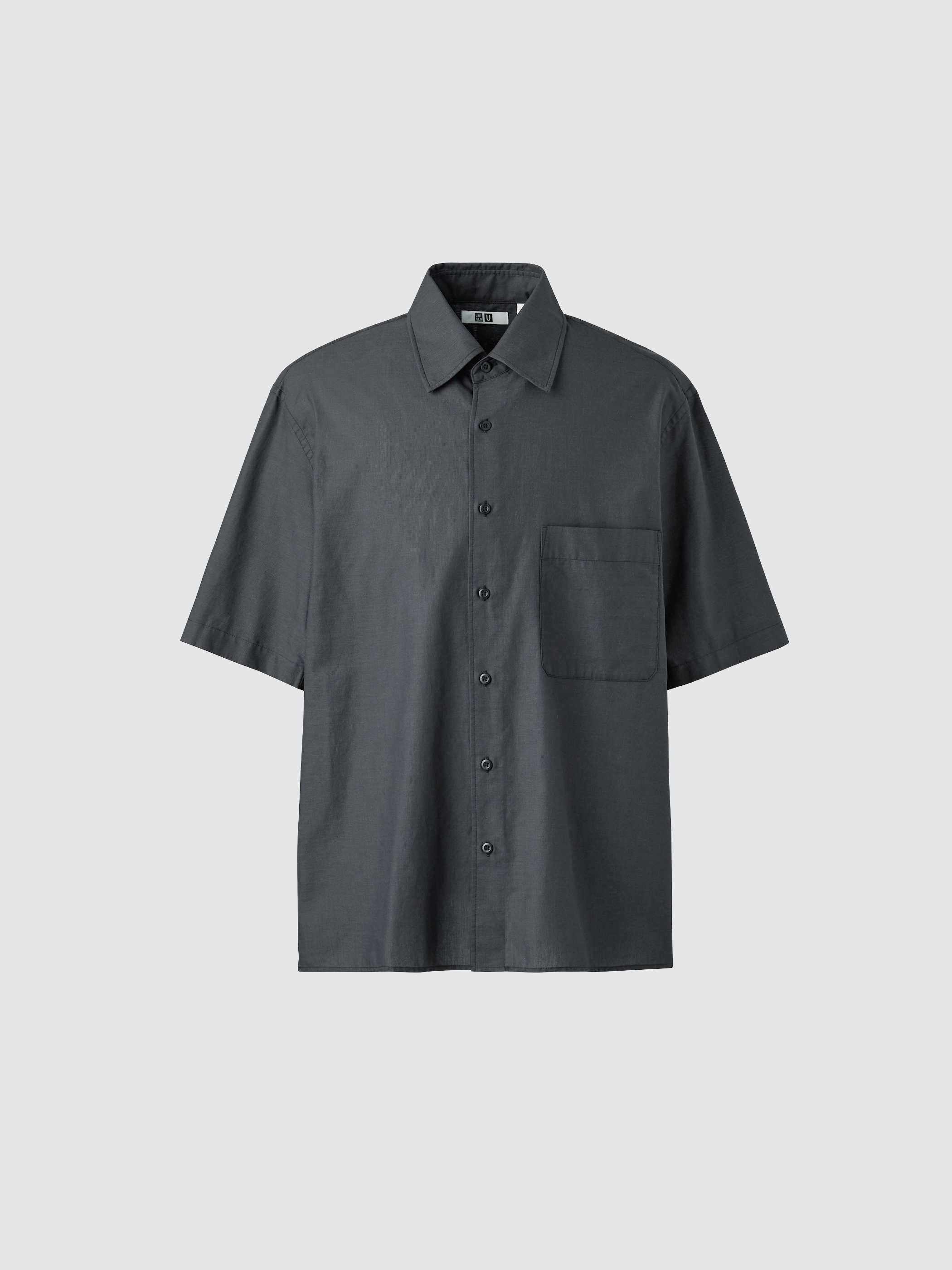 寬版襯衫(短袖) (Uniqlo U)