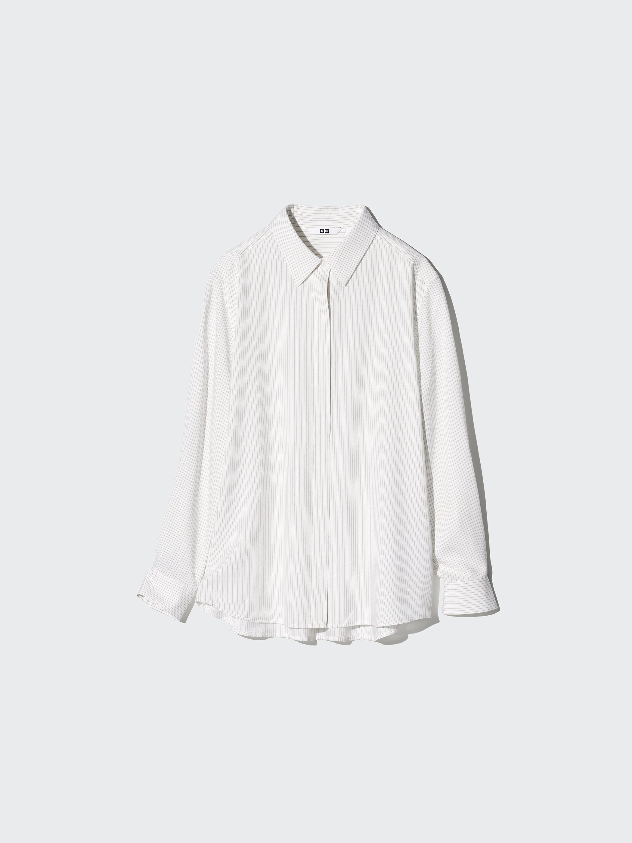 女裝 嫘縈條紋上衣(長袖)