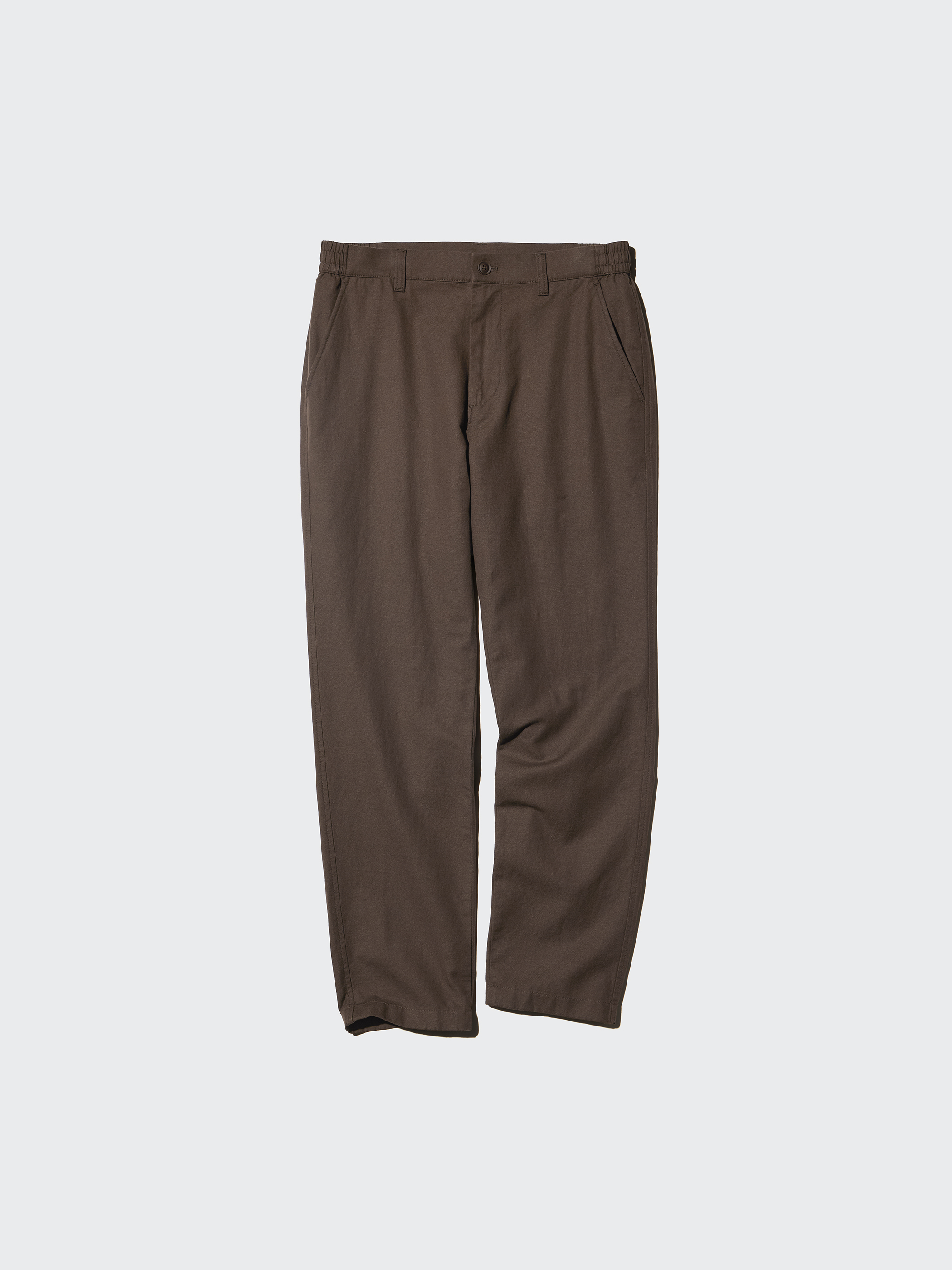 亞麻混紡休閒長褲