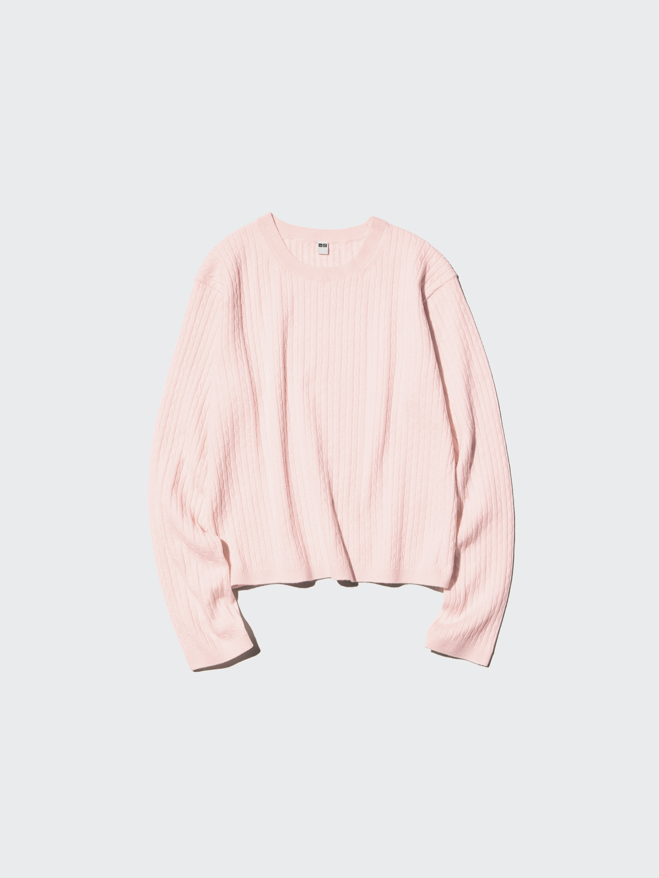 女裝 編織圓領針織衫(長袖)