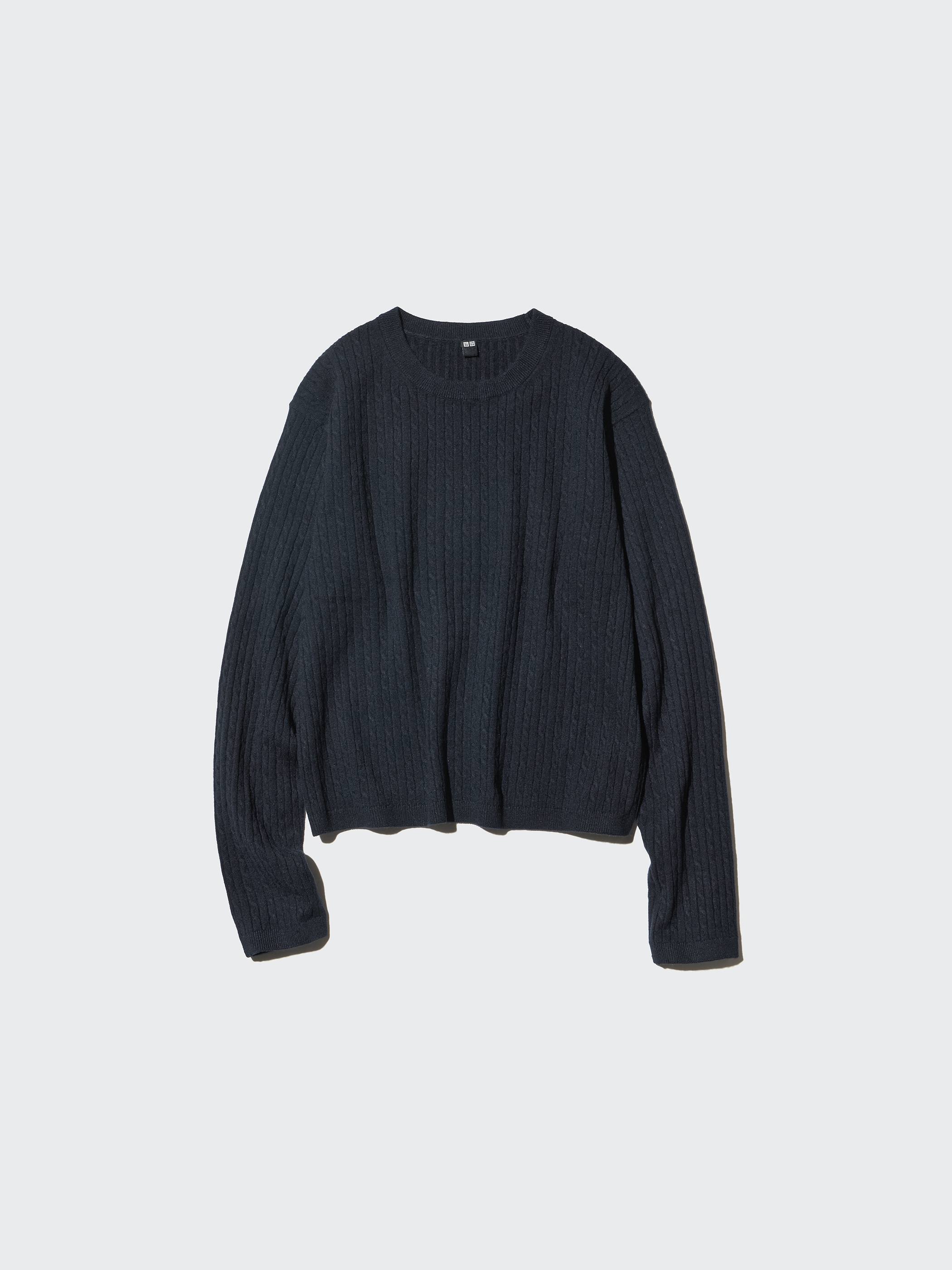 女裝 編織圓領針織衫(長袖)