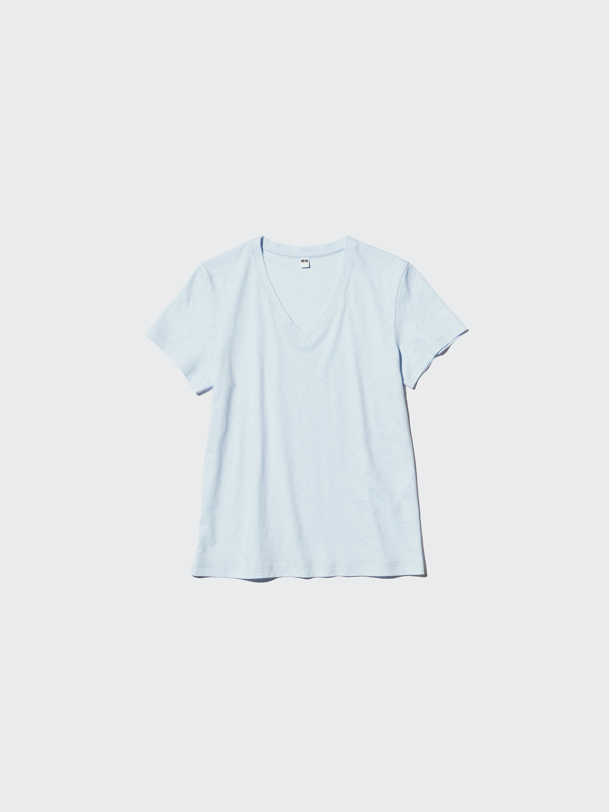 女裝 粗紡V領T恤(短袖)