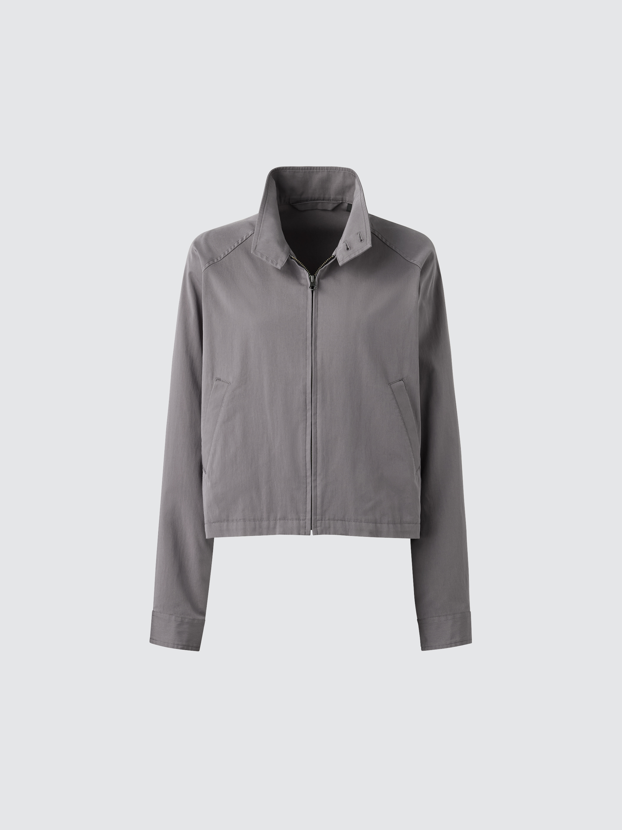 女裝 棉質混紡短版布勞森外套 (Uniqlo U)