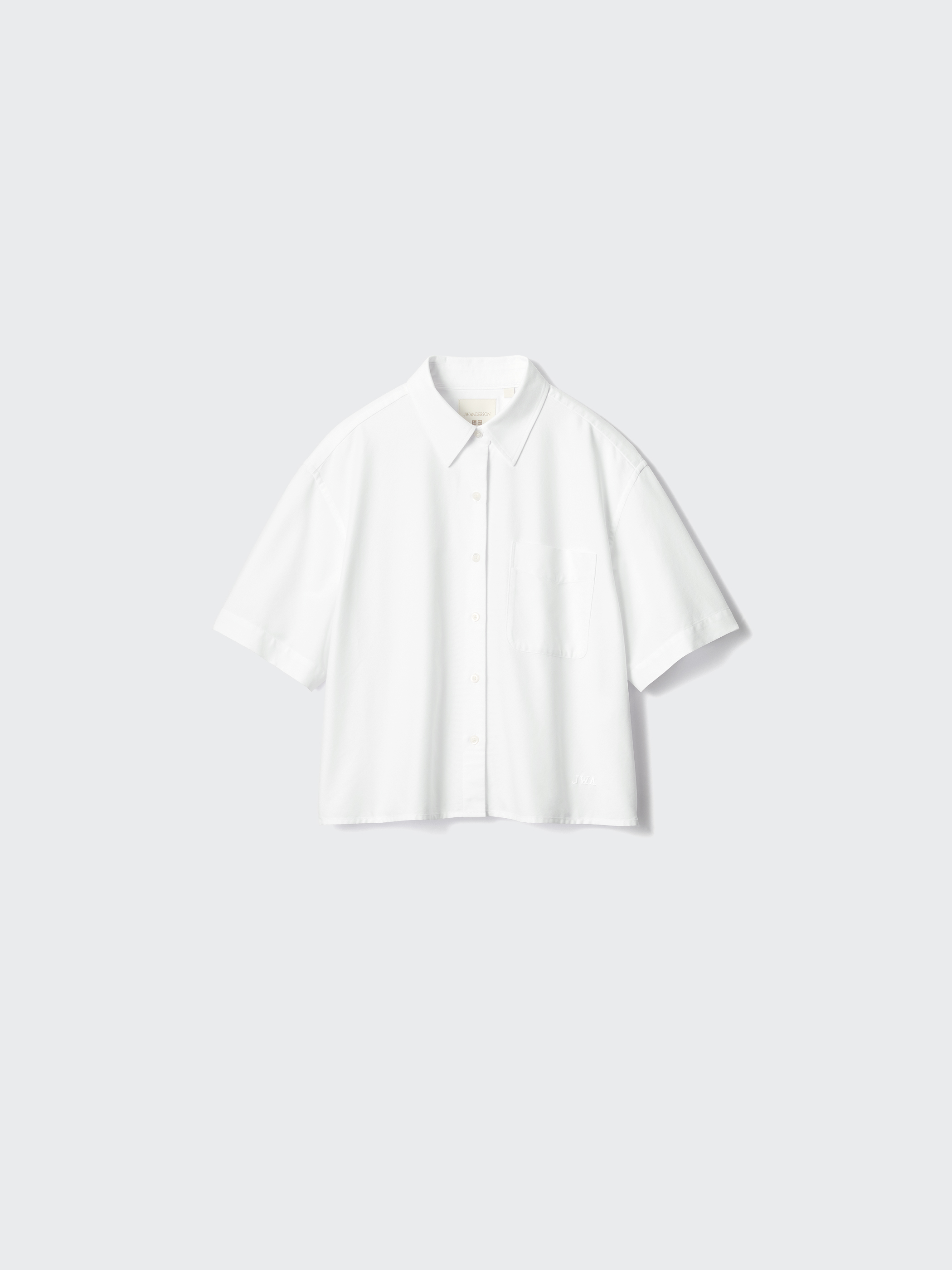 女裝 牛津寬版襯衫(短袖) (UNIQLO and JW ANDERSON)