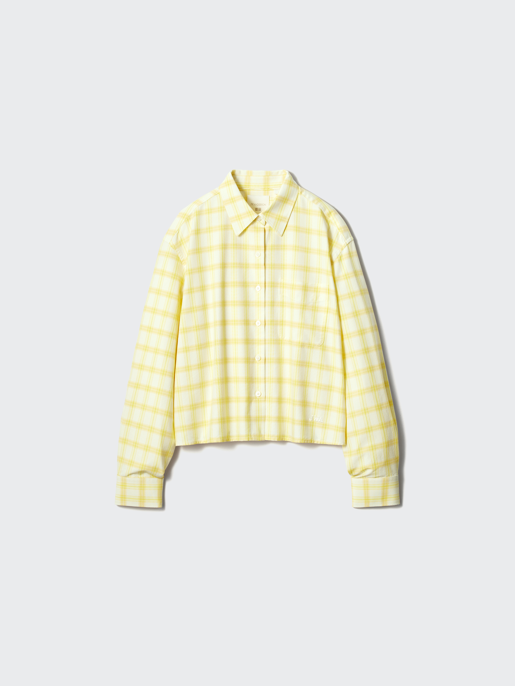 女裝 牛津格紋寬版襯衫(長袖) (UNIQLO and JW ANDERSON)