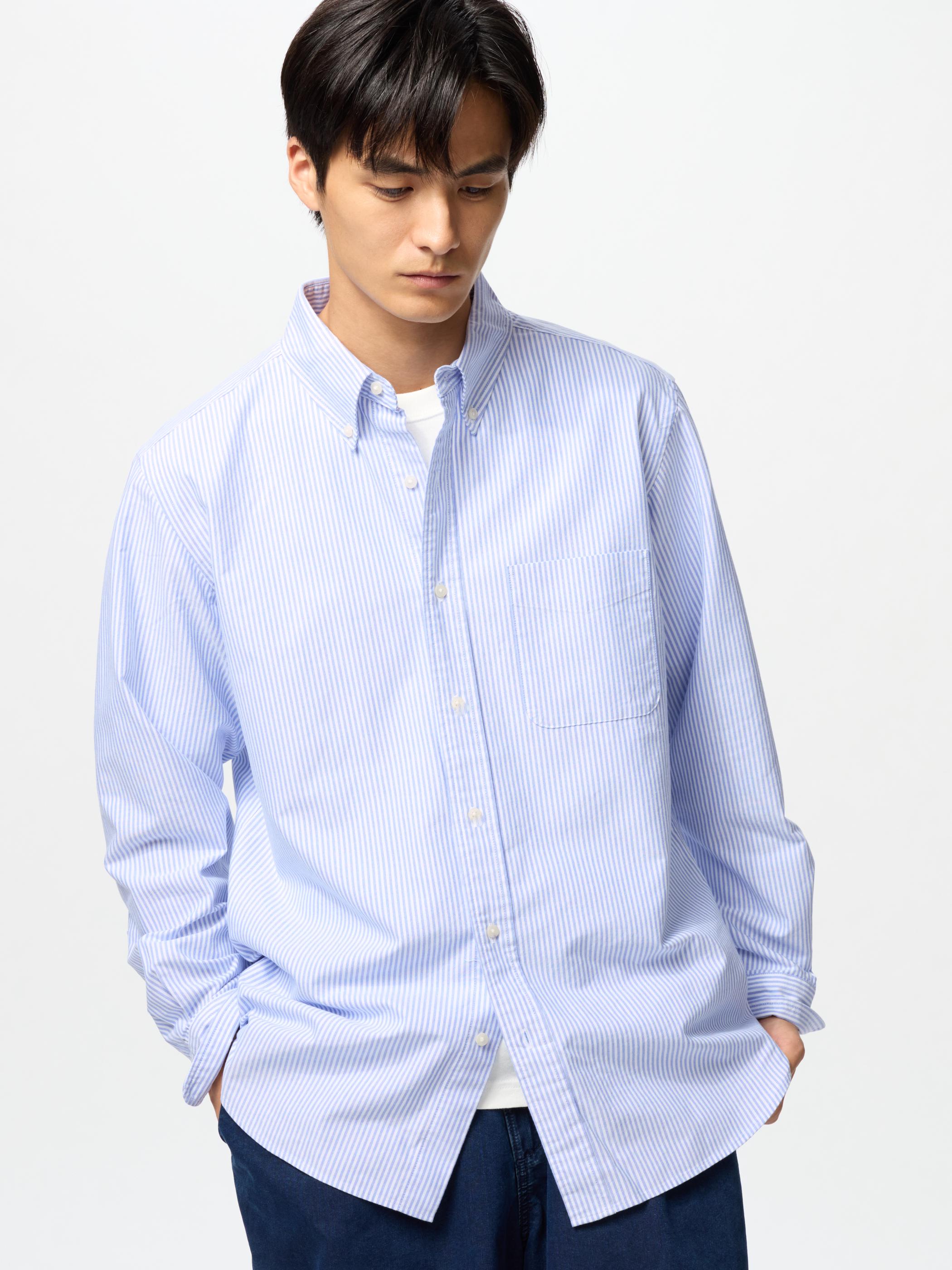 MEN OXFORD STRIPED SHIRTS