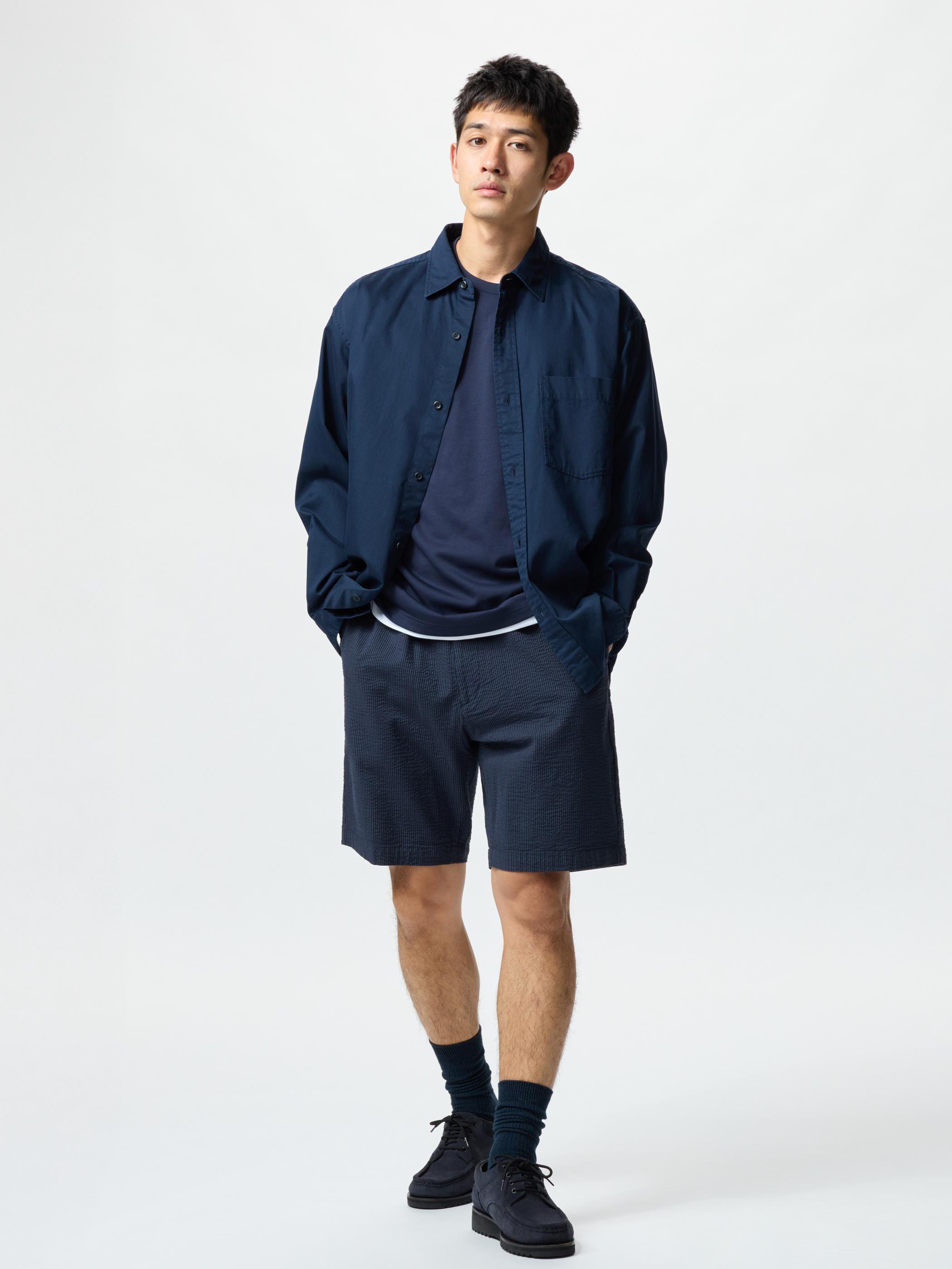 MEN STRETCH SEERSUCKER EASY SHORTS